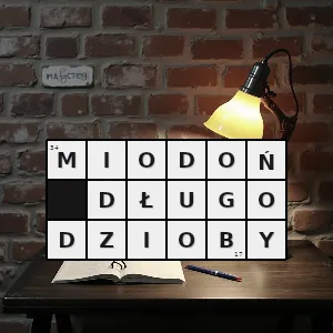 Hasło krzyżówkowe melilestes megarhynchus gatunek ptaka z rodziny miodojadów meliphagidae - miodoń długodzioby – rozwiązanie, synonimy, podpowiedzi i definicje krzyżówkowe